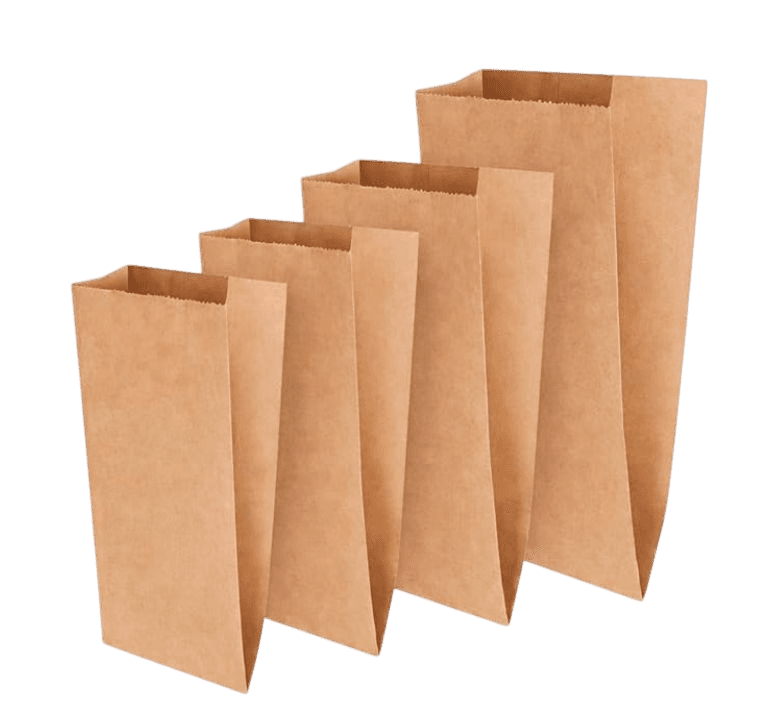 V-shaped bottom kraft paper bag without handles